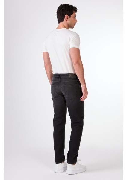 Koyu Gri Slim Fit Denim Erkek Pantolon fırsatları