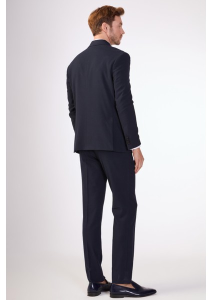 Lacivert Erkek Slim Fit Sivri Yaka Smokin Takım fırsatları