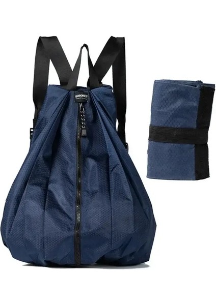 Açık Taşınabilir Su Geçirmez Hafif Spor Seyahat Çantası Katlanır Çanta Ins Sırt Çantası Okul Çantası Kadın Lisesi Backpackcolor: Derin Mavi (Yurt Dışından)