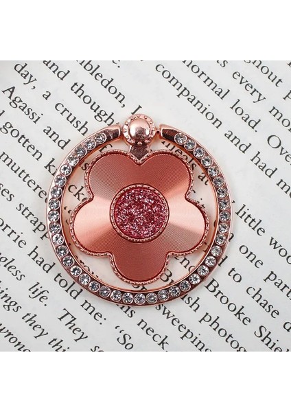 Erik Çiçeği Glitter Finger Yüzük Toka Cep Telefon Tutucu Katlanabilir Parmak Yüzüğü Evrensel Aksesuarlar Stand Masaüstü Bracketcolor: 4 (Yurt Dışından)