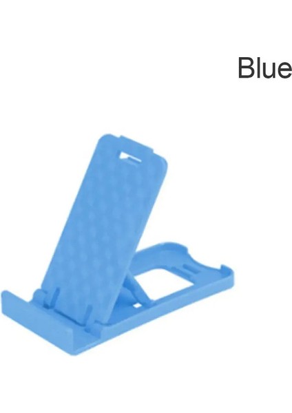 Ipad iPhone Samsung Xiaomi Huawei Için Katlanabilir Telefon Tutucu Braketi Masaüstü Stand Standı Katlanır Evrensel Cep Telefonu Stand Renk: Mavi (Yurt Dışından)