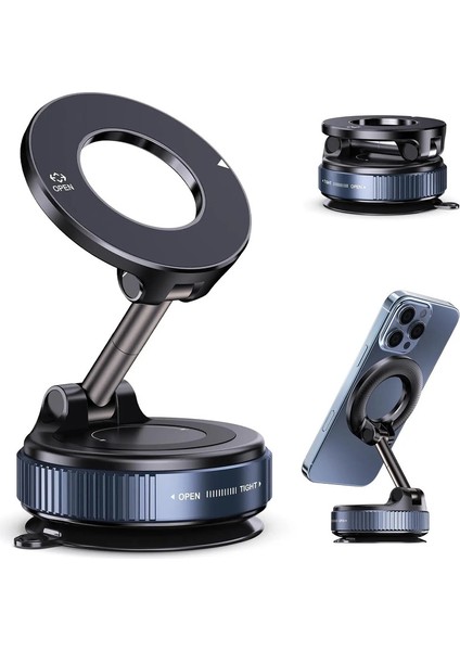 Araç Emme Kupası Için Vakum Manyetik Telefon Tutucu Telefon Montaj Ayarlanabilir Emme Telefon Montajı 2025 Yükseltilmiş Vakum Telefon Standkolor: Siyah (Yurt Dışından)