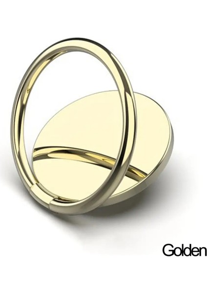 Lüks Mıknatıs Metal Parmak Yüzüğü Stand Evrensel Cep Telefonu Geri Kılıf Tutucu Iphone 15 14 13 12 Pro Max Renk: Altın 1 (Yurt Dışından)