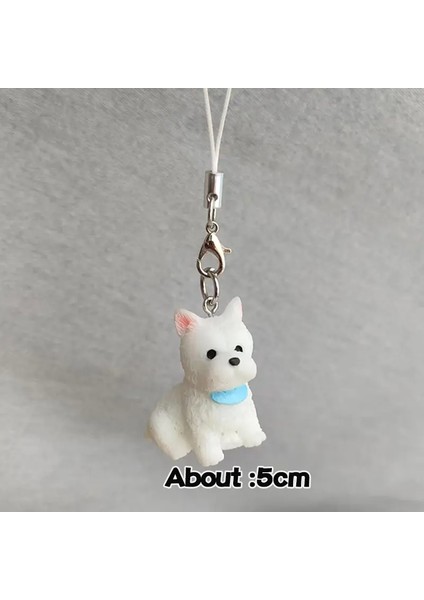 Yavru Köpek Kolye Karikatür Köpek Kutup Ayısı Anahtarlık Kolye Kızlar Telefon Kordon Anahtarları Küçük Hediye Cep Telefonu Aksesuarları: B10 Telefon Takılar (Yurt Dışından)
