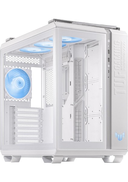 Tuf Gaming GT502 Plus Panaromik Temperli Cam USB 3.2 Atx Beyaz Bilgisayar Kasası Fanlı 90DC0093-B19000