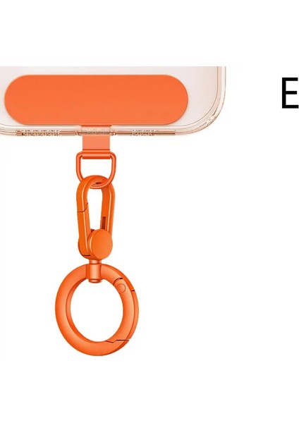 Metal Telefon Korsan Conta Yaması Çimlenebilir Metal Toka Asma Paslanmaz Çelik Klip Kart Kablosu Sekme Cep Telefon Aksesuarları Renk: Turuncu (Yurt Dışından)