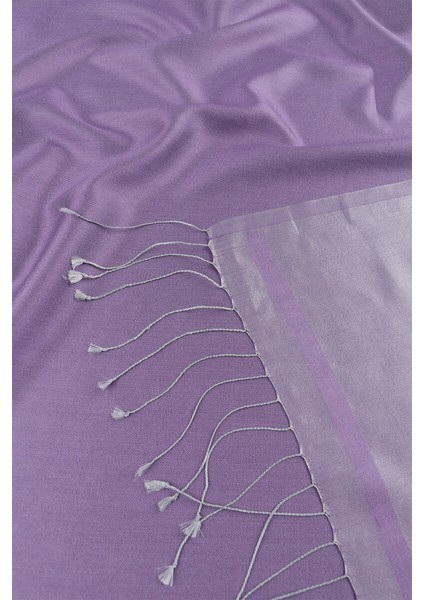 Lavanta Gri Çift Taraflı Ipek Şal indirimleri