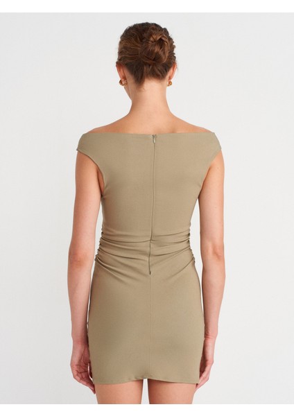 91462 Bardot Mini Elbise-Çağla fiyatları