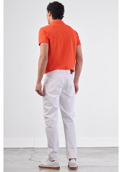 Kırmızı Polo Yaka Pamuklu Düz Renk Slim Fit Erkek T-shirt fırsatları