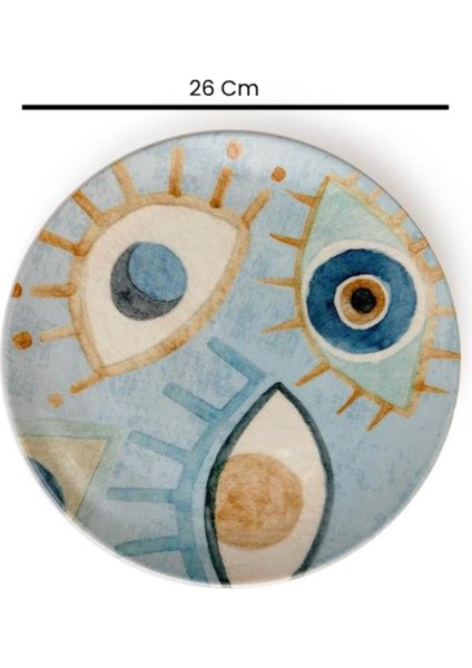 Amulet Servis Tabağı - Renkli - 26 cm indirimleri