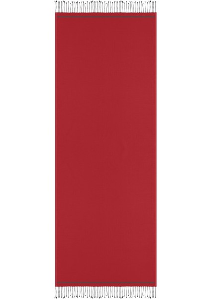 Bordo Siyah Çift Taraflı Ipek Şal fırsatları