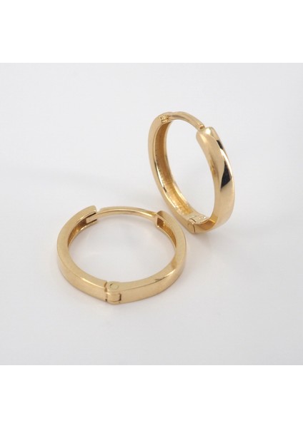 Orta Boy Altın Halka Küpe 18 mm Çap 14 Ayar Altın fırsatları
