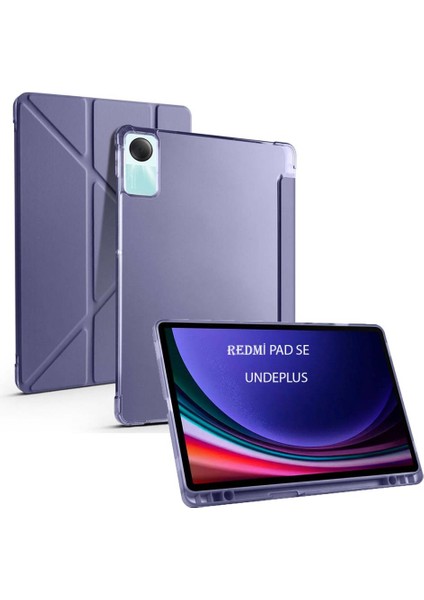 Xiaomi Redmi Pad SE 11inç Kılıf Kalem Bölmeli Trifolding Case
