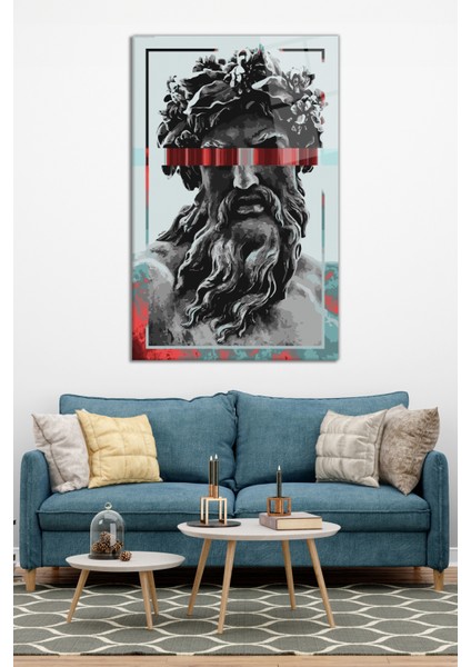 Zeus Heykeli Soyut Cam Tablo, Modern Ev ve Ofis Dekoru, Hediyelik Duvar Dekorasyonu, Kırılmaz Cam modelleri
