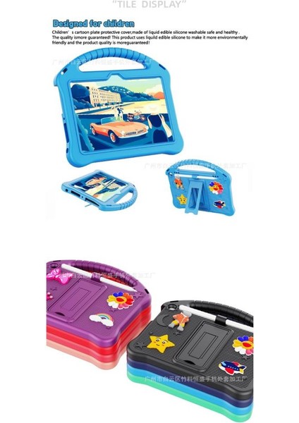 Samsung Galaxy Tab S11/S10 Lite FE/S10/S9 FE/S9/S7-S8 Kılıf Sunflower Figürlü Standlı Çocuklar İçin(12.4inç Değildir) fiyatları