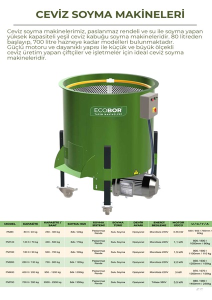 PM400 Ceviz Soyma Makinesi fiyatları