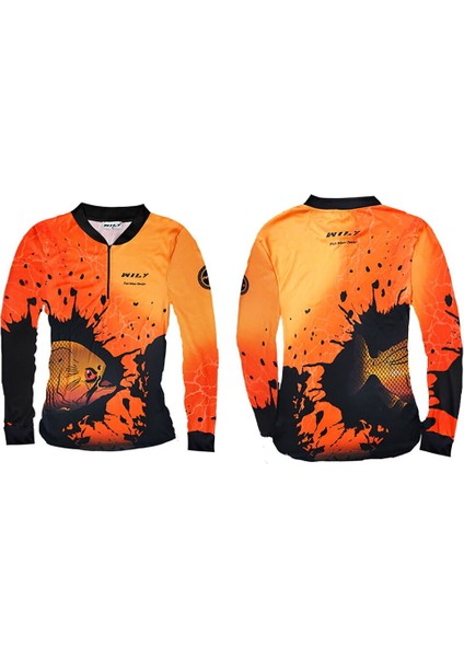 Wear Uv T-Shirt Fermuarlı Vision Orange Xl