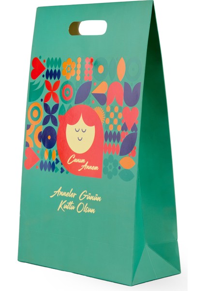 Deco Anneler Günü Desenli Fiyonk Çanta - Renkli - 38 cm modelleri