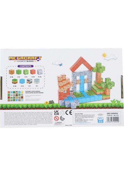 Megacraft Orman ve Ev Temalı Mıknatıslı Bloklar 119 Parça modelleri