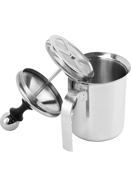 304 Çelik 500 ml Manuel Presli Kahve Süt Köpürtme Potu Sütlük Pitcher MT192 indirimleri