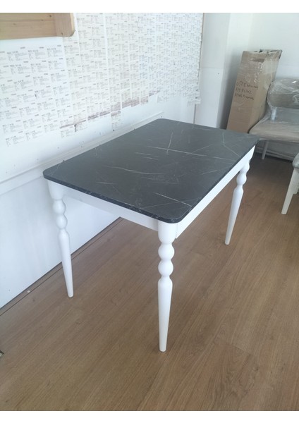 120 x 50 cm Siyah Mermerdesen Sabit Masa modelleri