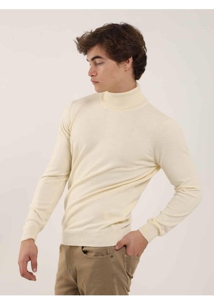 Kemik Erkek Slim Fit Tam Balıkçı Yaka Triko fiyatları