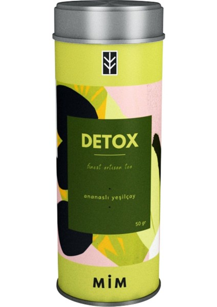 Detox Tea - Ananaslı Yeşil Çay 50 GR