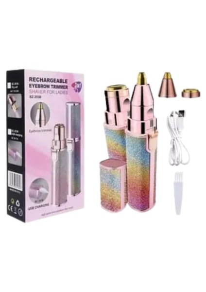 Paslanmaz Çelik Bıçaklı USB Epilatör – Kaş, Üst Dudak ve Çene Tüy Temizleyici fiyatları