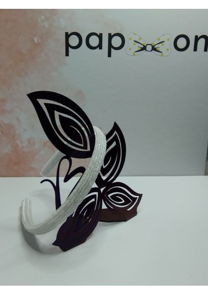 Simli Taç - Beyaz - Organik & El Yapımı