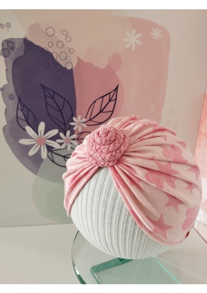 Çiçek Bone - Pembe - Organik & El Yapımı fiyatları