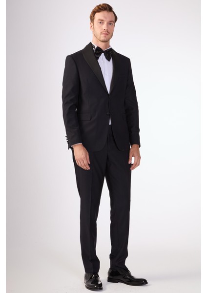 Siyah Erkek Slim Fit Mono Yaka Smokin Takım fiyatları