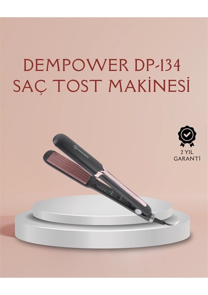 Dempower DP-134 Tost Saç Şekillendirici – Hızlı Isınan, Kalıcı ve Belirgin Dalgalar Için Ideal
