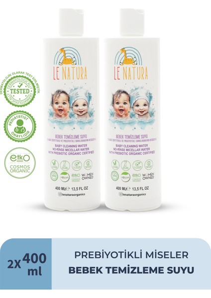 Durulanmayan Misseler Bebek Temizleme Suyu- 2 x 400 ml