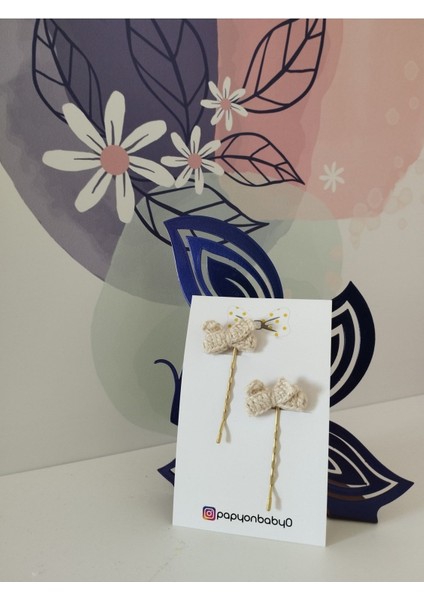 Örgü Fiyonk Tel Toka - Camel - Organik & El Yapımı fiyatları