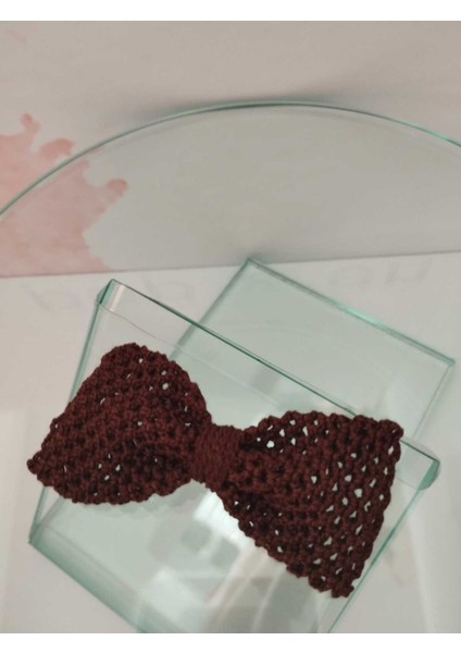 Örgü Fiyonk Toka - Kahverengi - Organik & El Yapımı fiyatları