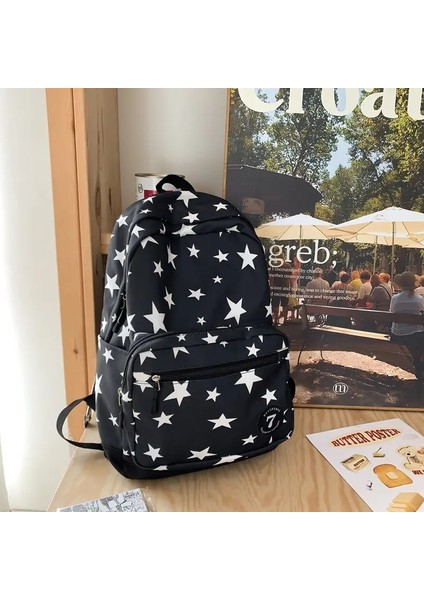 Kadınlar Için Yıldız Backpack Erkekler 17 Inç Yıldız Dizüstü Backpack College Çantası Sevimli Çantası Öğrenci Okula Geri Kitap Bookbagcolor: Pink (Yurt Dışından)