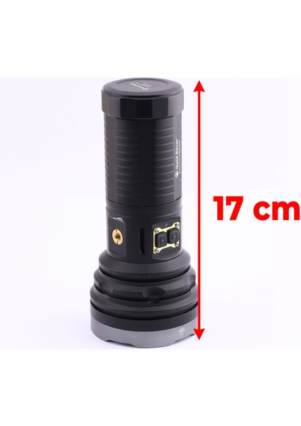 El Feneri 5000 Lümen Uzun Menzil 50W Li-Ion 4 x 3200 Mah Şarjlı Powerbank Ledli Su Geçirmez Kamp fırsatları