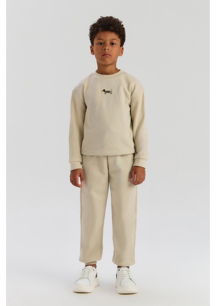 Bg Store Erkek Çocuk Bej Eşofman Altı