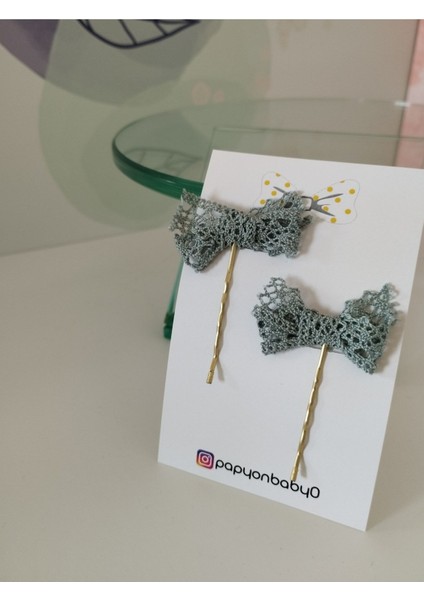 Örgü Fiyonk Toka - Yeşil - Organik & El Yapımı fiyatları