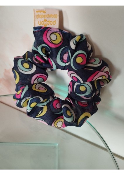 Karışık Desenli Toka - Lacivert - Organik & El Yapımı