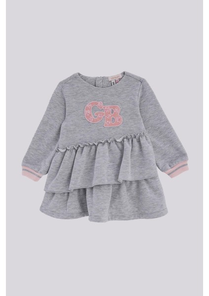 Bg Store Kız Bebek Gri Elbise