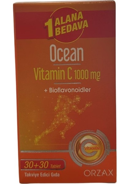Ocean Vitamin C 1000 Mg 30+30 Tablet 1 Alana 1 Bedava 850071952933 fiyatları