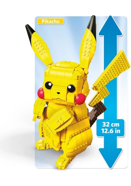 FVK81 Mega™ Pokémon™ Jumbo Pikachu Figürü 825 Parça +8 Yaş modelleri