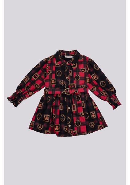 Bg Store Kız Bebek Desenli Elbise
