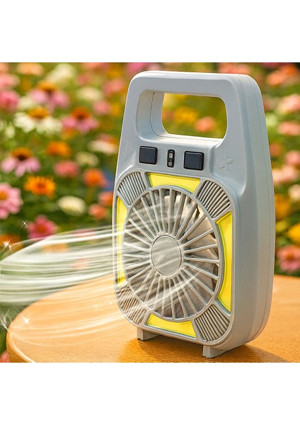 Şarjlı Fanlı LED Kamp Lambası 4 Kademe Aydınlatma | Suya Dayanıklı Type-C Girişli Taşınabilir Işık modelleri