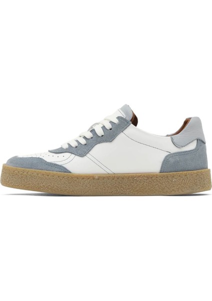 Mavi Beyaz Deri Kadın Spor Ayakkabı 16WA8207 16WA8207 modelleri