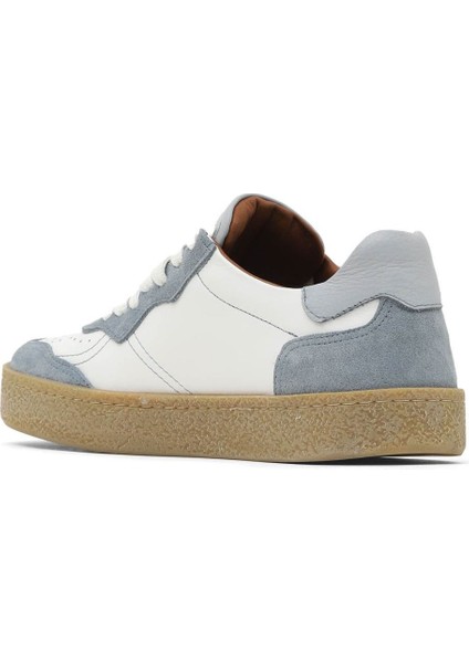 Mavi Beyaz Deri Kadın Spor Ayakkabı 16WA8207 16WA8207 fırsatları