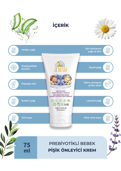 , Vegan ve Prebiyotikli Bebek Pişik Kremi - Sarı Kantaron Özlü ve Hodan Yağlı 75 ml fiyatları