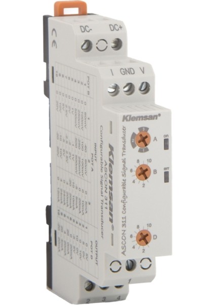 ASCON-311 ,24VDC Giriş Universal 0..10V/4..20MA Trasnmitter