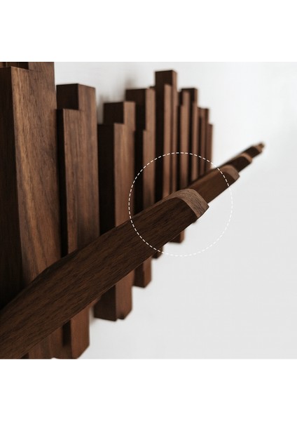 %100 Masif Kayın Ahşap Piyano Askılık | 5'li Açılır Kapanır Duvar Askısı | Doğal, Şık, Duvara Monte fırsatları